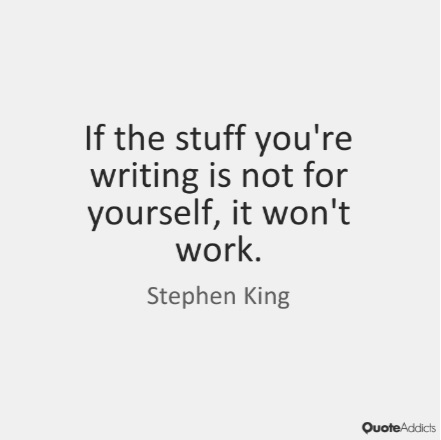 write for yourself