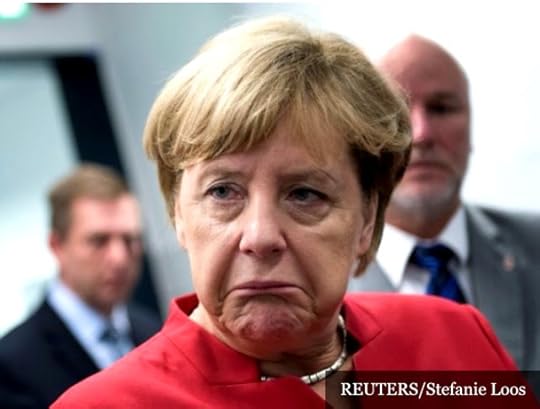 Merkel frowns