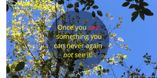 once you “see” something you can never again not see it. (1)