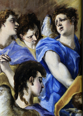 El Greco, La Trinidad (detalle), 1577-1579, Museo Nacional del Prado, Madrid.