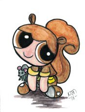 Powerpuff Girl Mashup Squirrel Girl