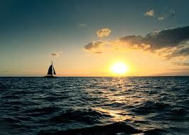 Setting sail for Tahiti. The inciting incident is the 