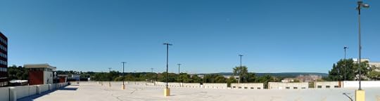The roof of the parking garage in downtown Schenectady.
