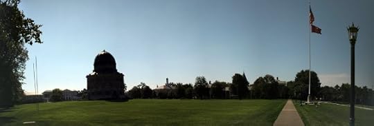 The rugby field at Union, just below the Nott Memorial.