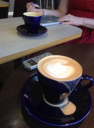 Finkaffe och intervju