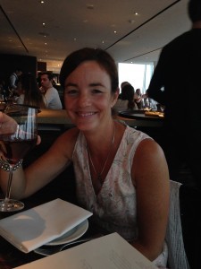 Enjoying a drink in the Shard before the meal, and before we've seen the bill.