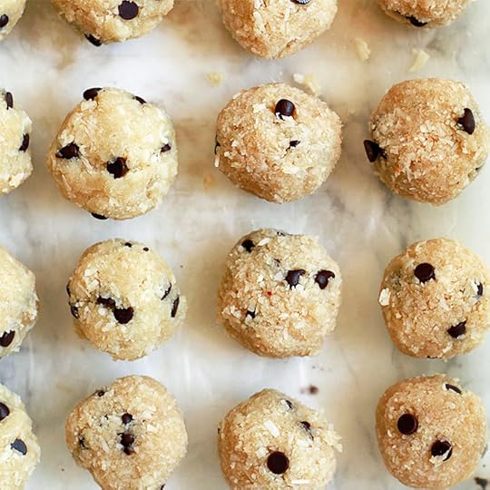 vegan chocolate chip cookie dough balls