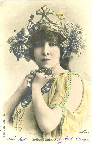 Bernhardt with enormous crown