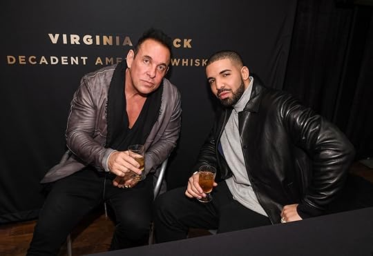 Virginia Is For Rappers: Brent Hocking, creator of Virginia Black whiskey, poses with Drake at the brand's Canadian launch. (Photo by George Pimentel/Getty Images for Virginia Black Whiskey)