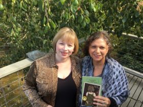 Lana Ayers and I strike a pose with my new book