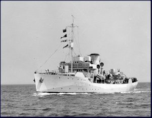 Corvette HMCS Moose Jaw, 1941 (Canadian Navy photo)