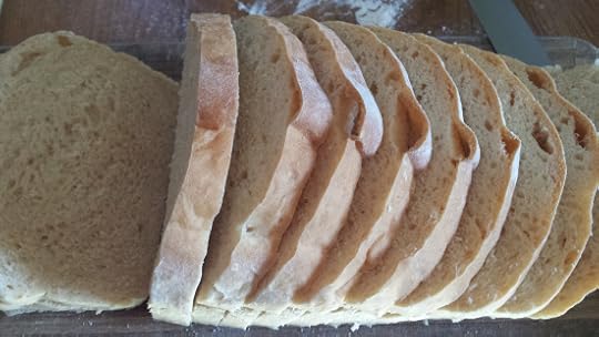 Yes, I know, there is a small air bubble at the top, still better than store bought bread.