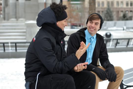 Two guys in a One-on-one conversation