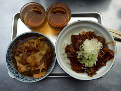 Nikki-dofu (left) and 