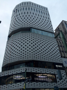 Check out the window cleaner waaaay up on top.