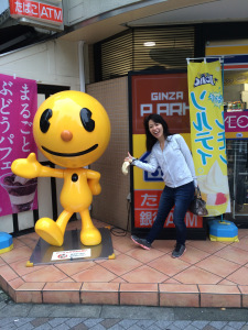 Rule #1 of traveling with Akemi: Stop to take a picture with every street corner mascot.