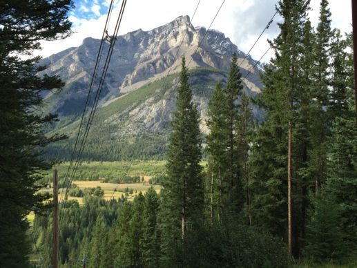 Mt. near Banff. The power lines get all the best views.