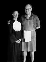 RBG and Marty in apron