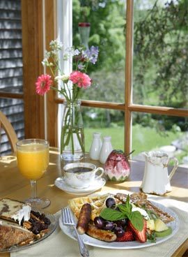 New England Bed and Breakfast Gourmet Breakfast - Vermont