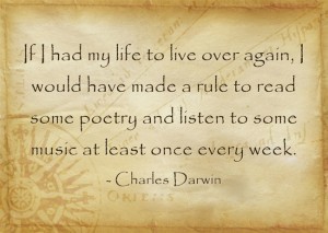 Darwin live life over quote