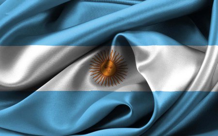 La bandera argentina.