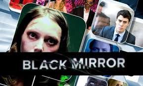 Black Mirror logo with images narrow