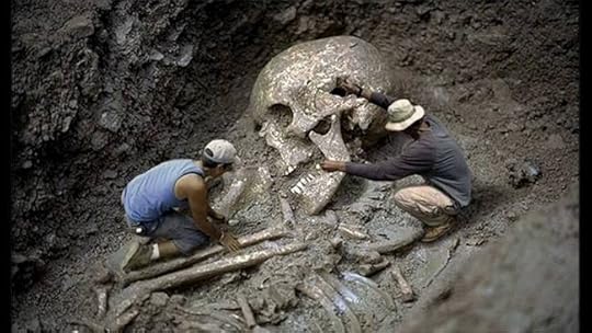 Giant skeleton found in Brazil.