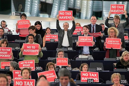 EU Tax haven protest via GUE/NGL Flickr