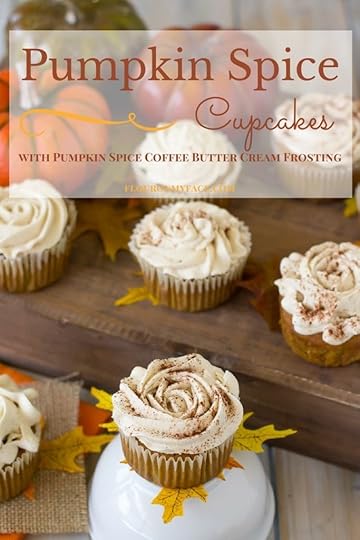 Pumpkin Spice Cupcakes with Pumpkin Spice Coffee Butter Cream Frosting via flouronmyface.com