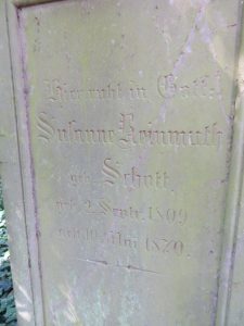 Susanna Schott Reinmuth b. 1809 