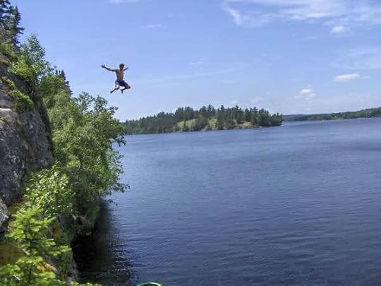 Cliffjumpingatmylake