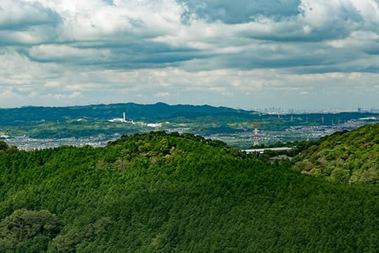 Osaka Skyline from early in the climb -- Tsuzuki-gun -- Tsuzuki-gun, Kyoto, Japan -- Copyright 2016 Jeffrey Friedl, http://regex.info/blog/