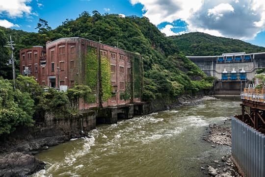 Amagase Dam 天ã¶ç¬ãã and an old building -- Uji, Kyoto, Japan -- Copyright 2016 Jeffrey Friedl, http://regex.info/blog/