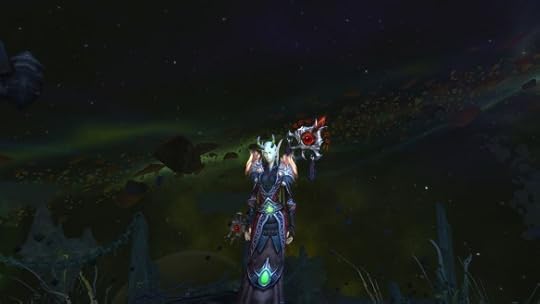 My warlock and the Scepter of Sargeras in World of Warcraft: Legion