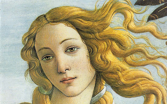 Birth of Venus, detail