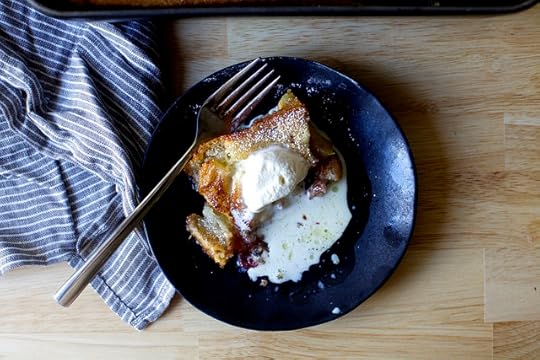 magic apple plum cobbler