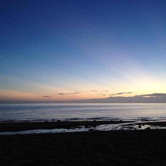 The sky when it is blue #capecod #sunset #nofilter