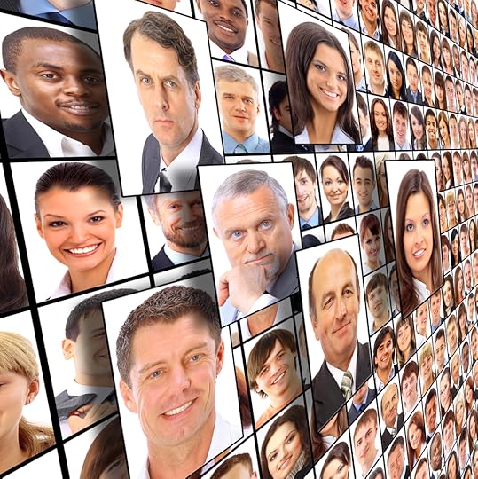 Many the isolated portraits of people