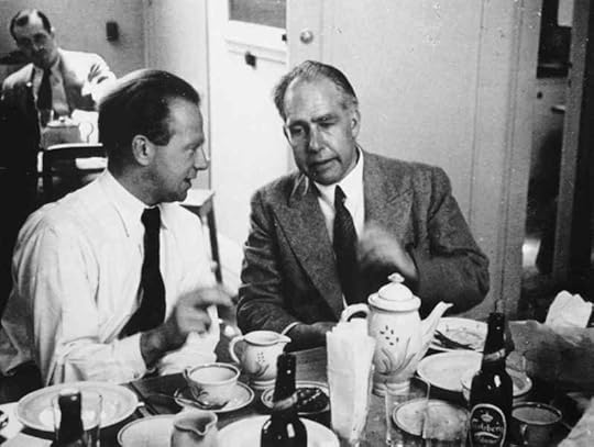 Werner Heisenberg and Niels Bohr at Copenhagen Conference, 1934 (US Department of Energy photo)
