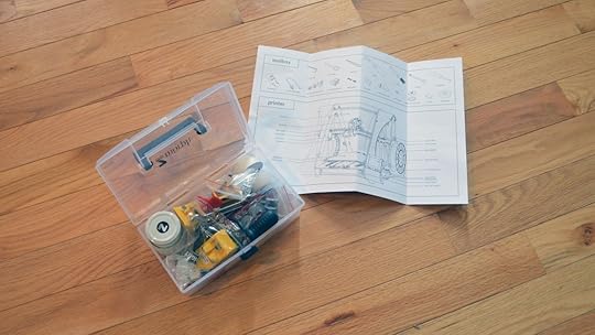 The back of the Quick Start Guide and toolbox.