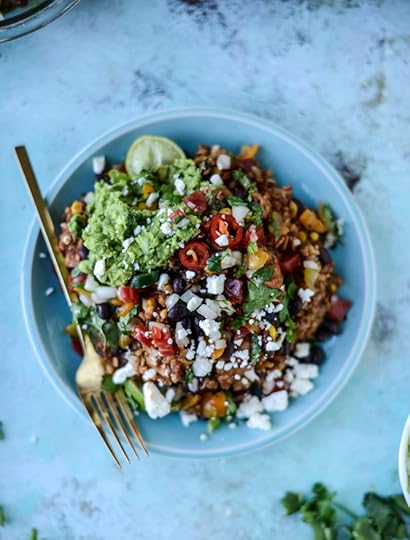 one pot burrito chicken and rice I howsweeteats.com