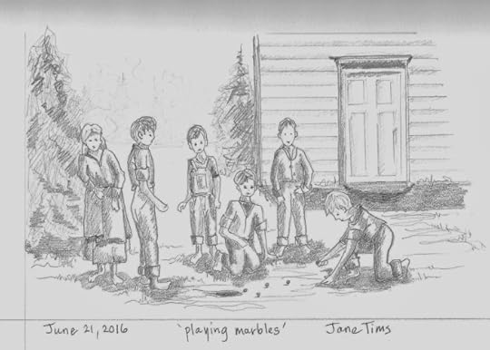 June 21 2016 'playing marbles' Jane Tims