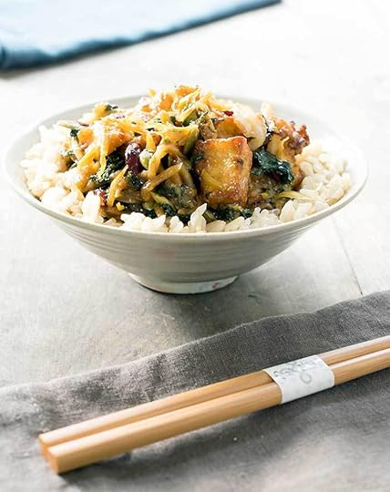 Quick and Easy Tofu Superfood Stirfry Made with an Eat Smart Sweet Kale Salad Kit