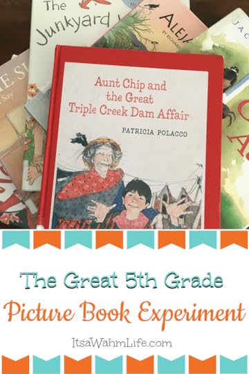 The Great 5th Grade Picture Book experiment. Reconnecting with a love of reading in homeschool. ItsaWahmLife.com
