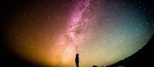 man-under-starry-sky