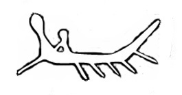 Pictish boat carving