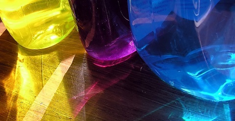 Photo: Avoid colourful home cleaners