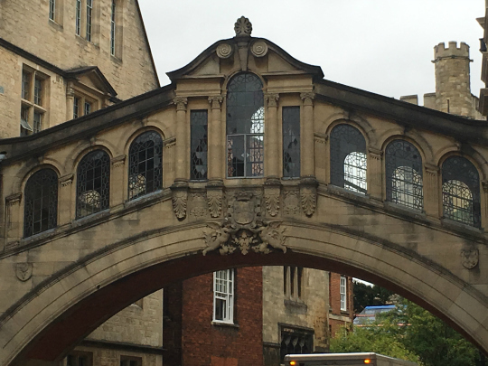 The so-called Bridge of Sighs... Not the Venetian one, but it recalls it.
