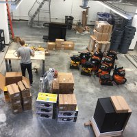 The Great Unboxing of tools continues. Photo by Will Holman