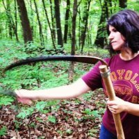 Portrait, sharpening scythe-2